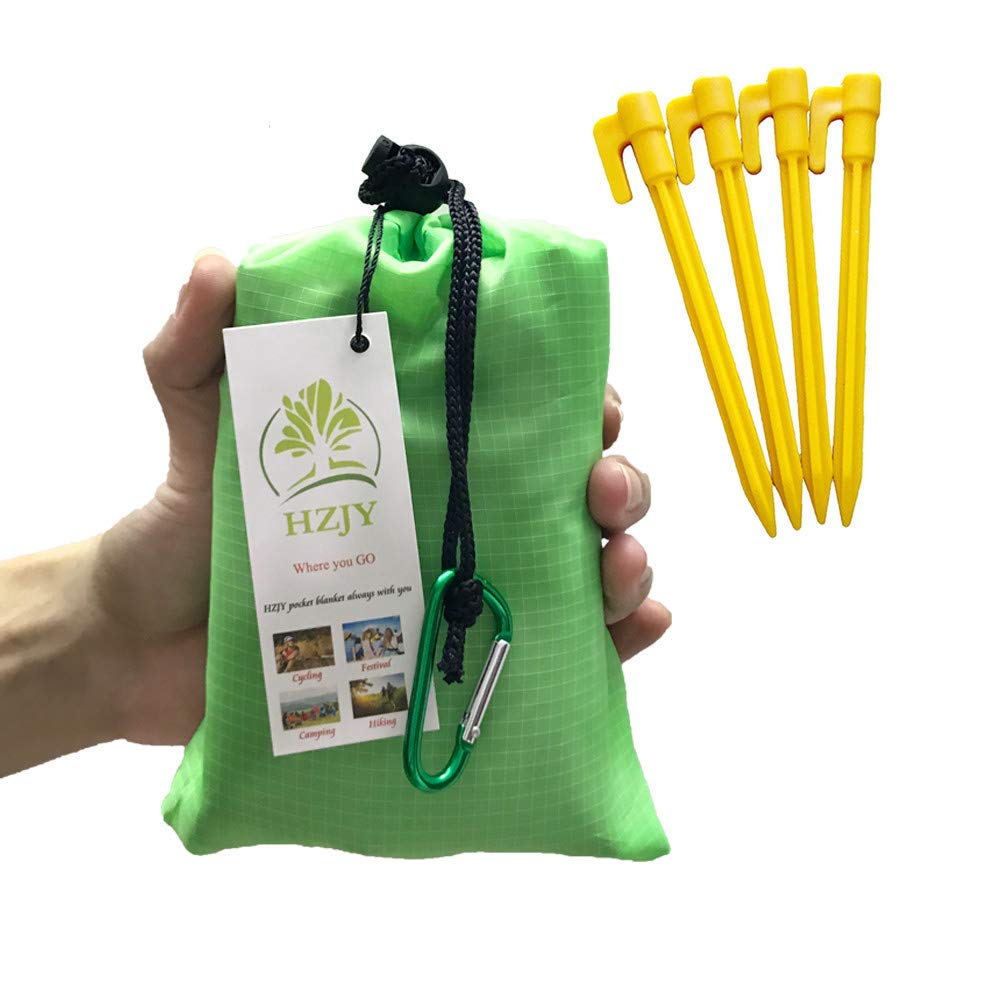 Pocket Picnic Blanket, Compact Lightweight Waterproof Beach Blanket