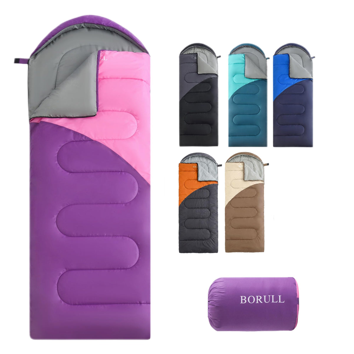 Lightweight Sleeping Bags for Adults & Kids, Backpacking & Scouts, Compact