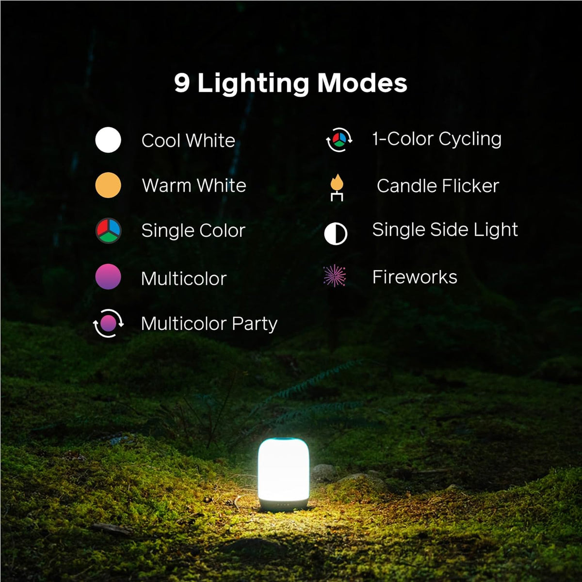 BioLite Alpenglow 500 Camping Lantern, USB, Rechargeable, Multicolor