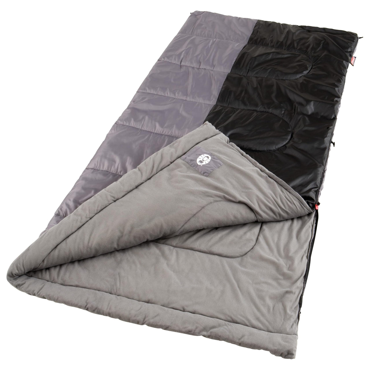 Coleman Biscayne Warm-Weather Sleeping Bag, 40°F Camping Sleeping Bag for Adults, No-Snag 2-Way Zipper for Ventilation with Stuff Sack Included, Fits Adults up to 6ft 4in Tall