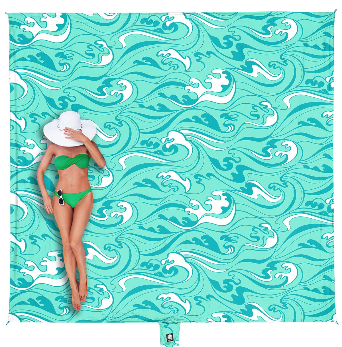 WEKAPO Beach Blanket Waterproof Sandproof Oversized Extra Large Sand Free
