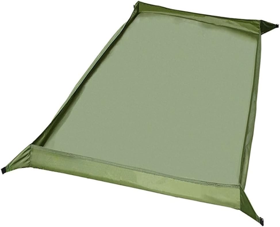 Outdoor Camping Mat Waterproof Ground Cover 210D Oxford Cloth Portable Beach Picnic Pad Moisture Proof Floor Sheet for Tent Hiking Travel Green 210x120cm