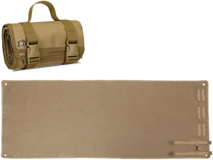 Outdoor Camping Tactical Training Shooting Mat Anti Slip Pad, Waterproof and Moisture-Proof Folding Mat Picnic Blanket Portable with Carry Strap