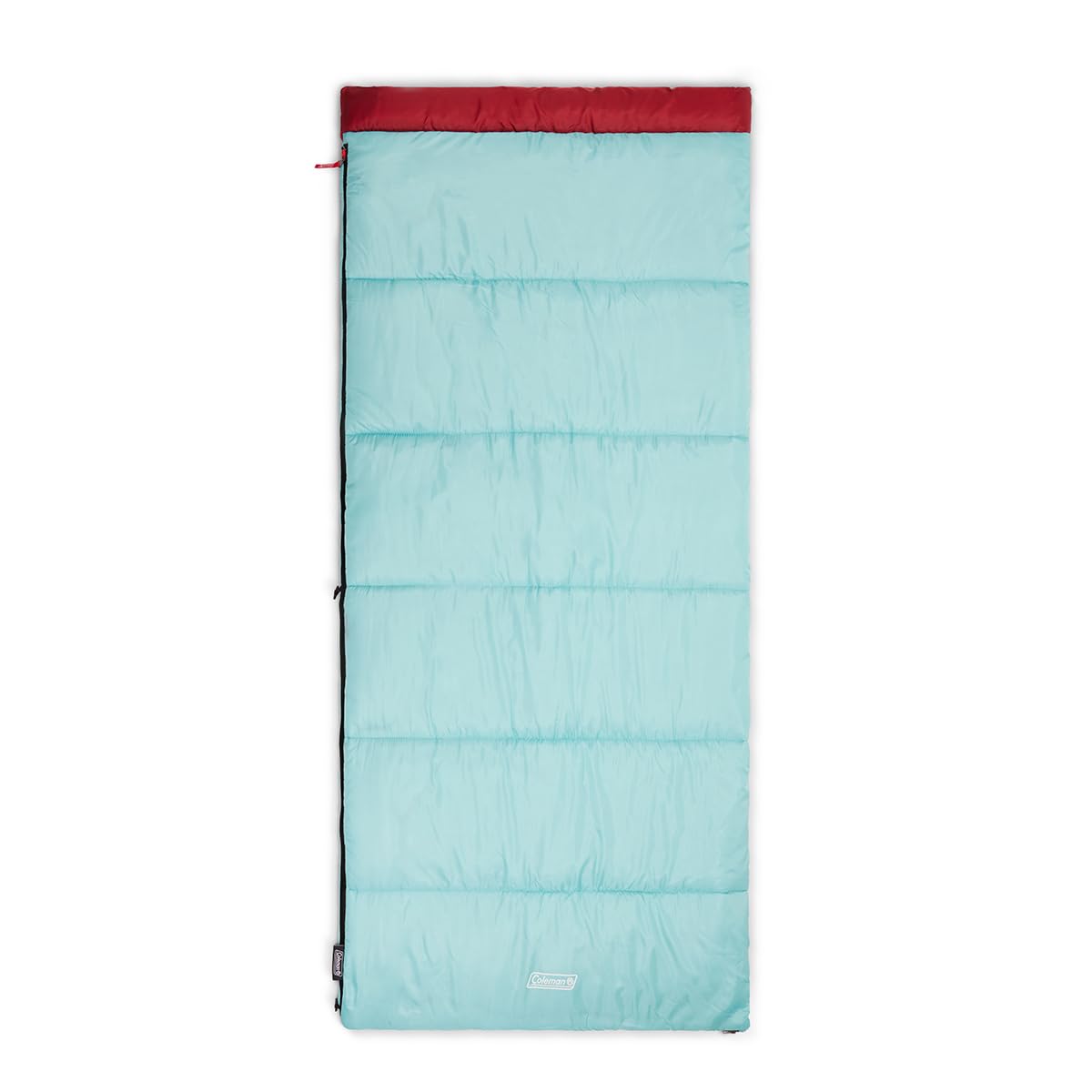 Coleman Flatlands 30/40/50°F Sleeping Bag, Made from 100% Recycled Material, Big & Tall Options, Cool-Weather Sleeping Bag for Camping, Sleepovers, Guests & More