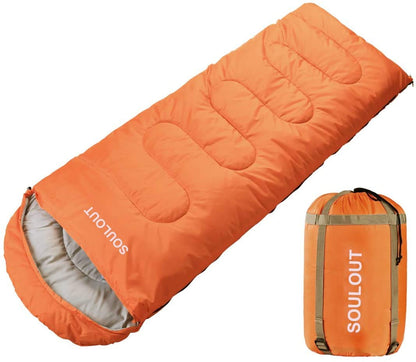 SOULOUT 3-4 Season Sleeping Bag for Adults & Teens - Camping