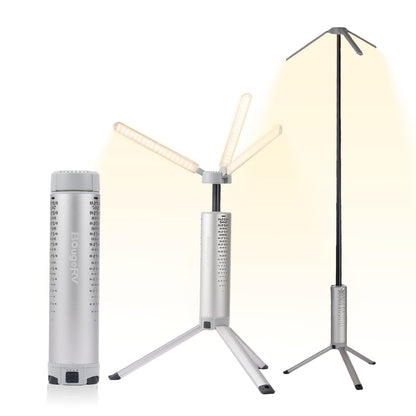 BougeRV Telescopic Camping Light T1, 15600mAh Rechargeable Lantern, Black