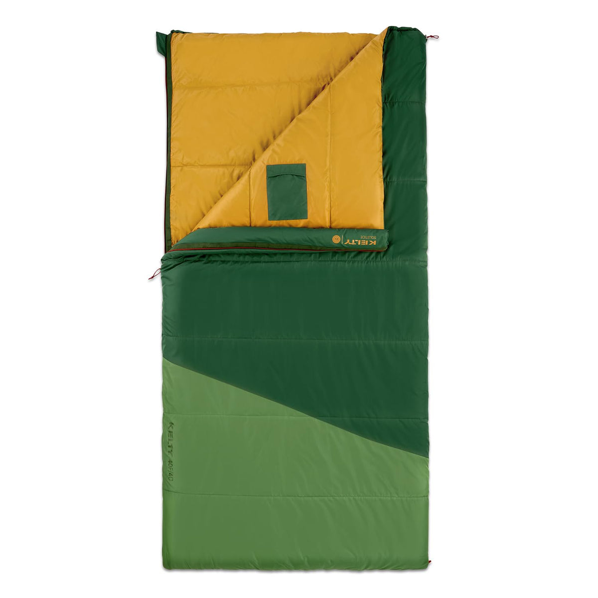 Kelty Solstice Oversized Rectangular Sleeping Bag, 2-3 Season, 20 or 40F