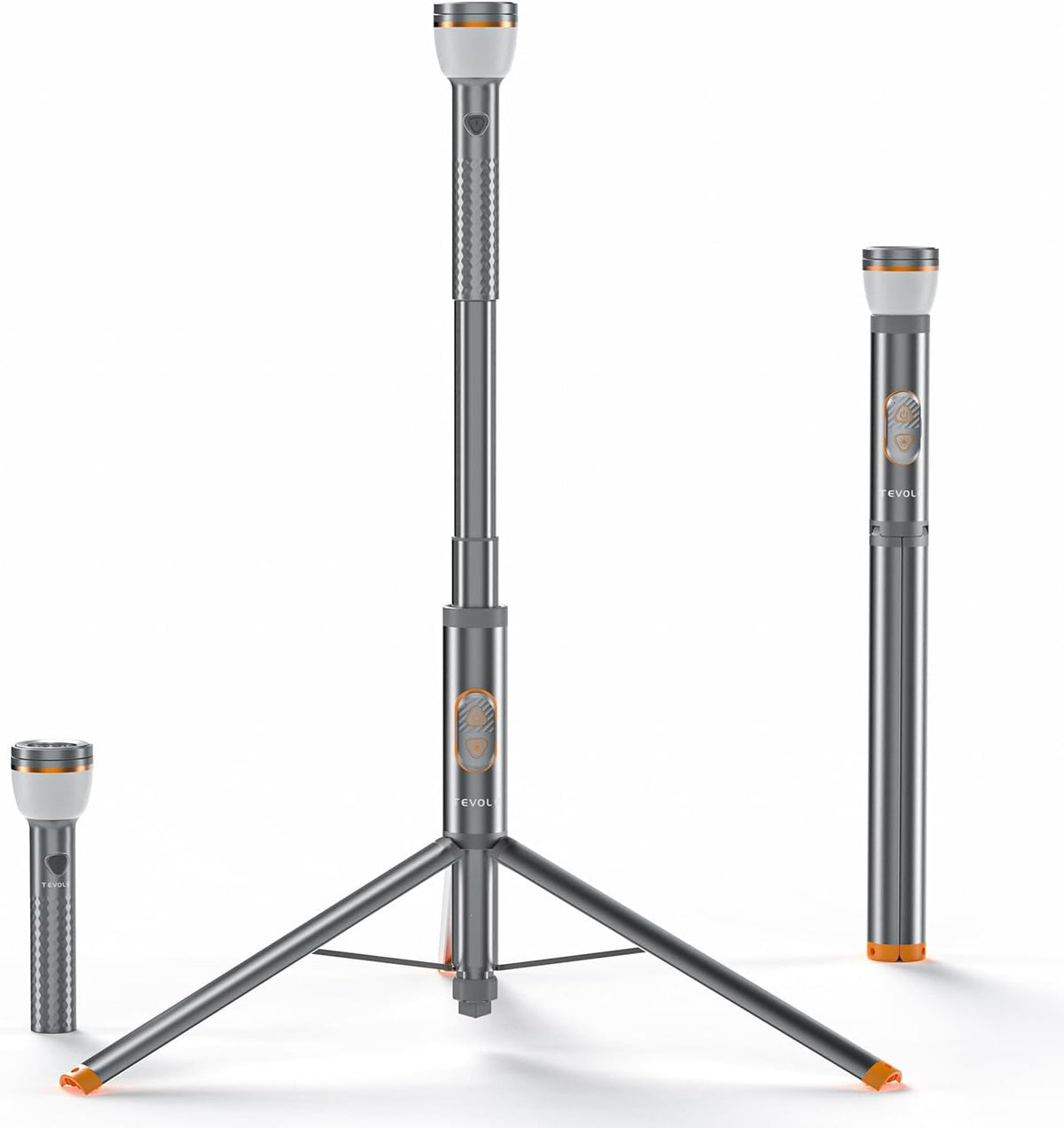 Telescopic Camping Light Collapsible 800 Lumens IP65 Waterproof Smart Remote Magnetic Base USB Rechargeable Battery Adjustable Height for Outdoor Adventure Hiking Emergency Lighting