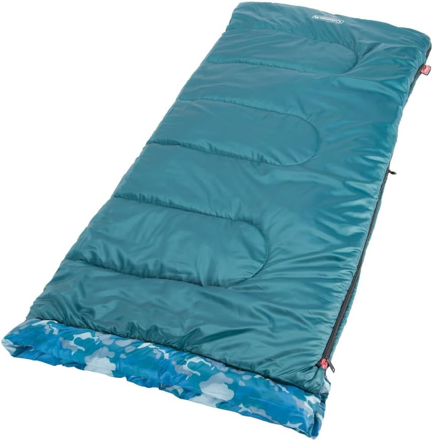 Coleman Kids 45°F Sleeping Bag, Lightweight Youth Camping Sleep Sack