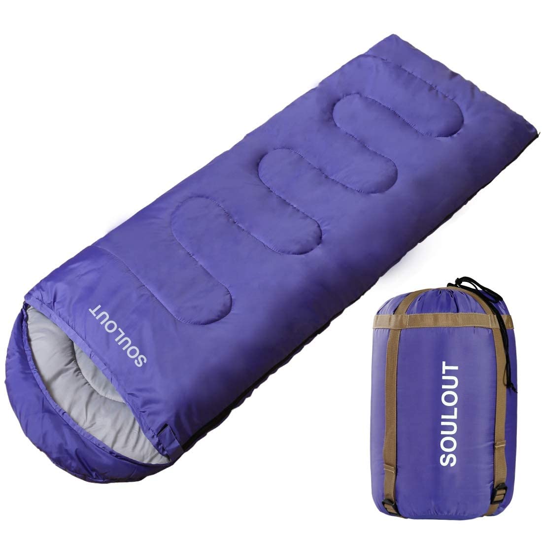 SOULOUT 3-4 Season Sleeping Bag for Adults & Teens - Camping