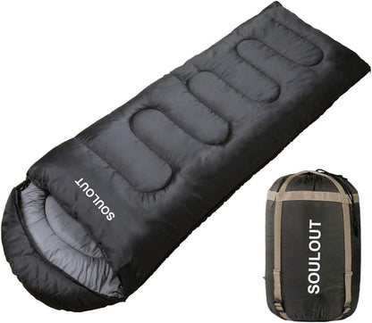 SOULOUT 3-4 Season Sleeping Bag for Adults & Teens - Camping