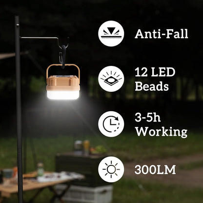 4 Packs Rechargeable Camping Lights LED Camping Lantern