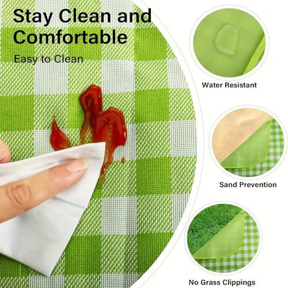 Picnic mat Outdoor Waterproof and Moisture-Proof mat Thickened Non-Woven Fabric Foldable Spring Outing Picnic Beach Camping mat Picnic Cloth