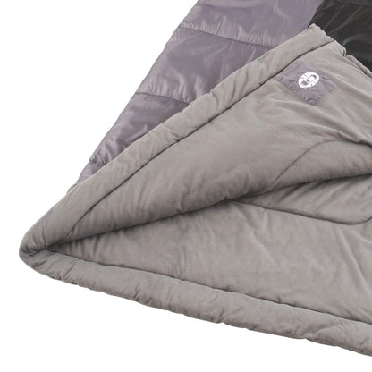 Coleman Biscayne Warm-Weather Sleeping Bag, 40°F Camping Sleeping Bag for Adults, No-Snag 2-Way Zipper for Ventilation with Stuff Sack Included, Fits Adults up to 6ft 4in Tall