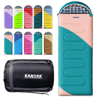 Camping Sleeping Bag for Adults Kids Teens,Waterproof Lightweight