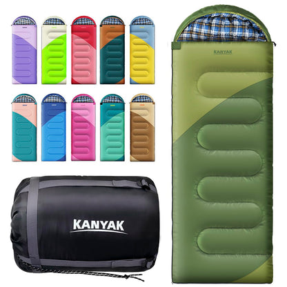 Camping Sleeping Bag for Adults Kids Teens,Waterproof Lightweight