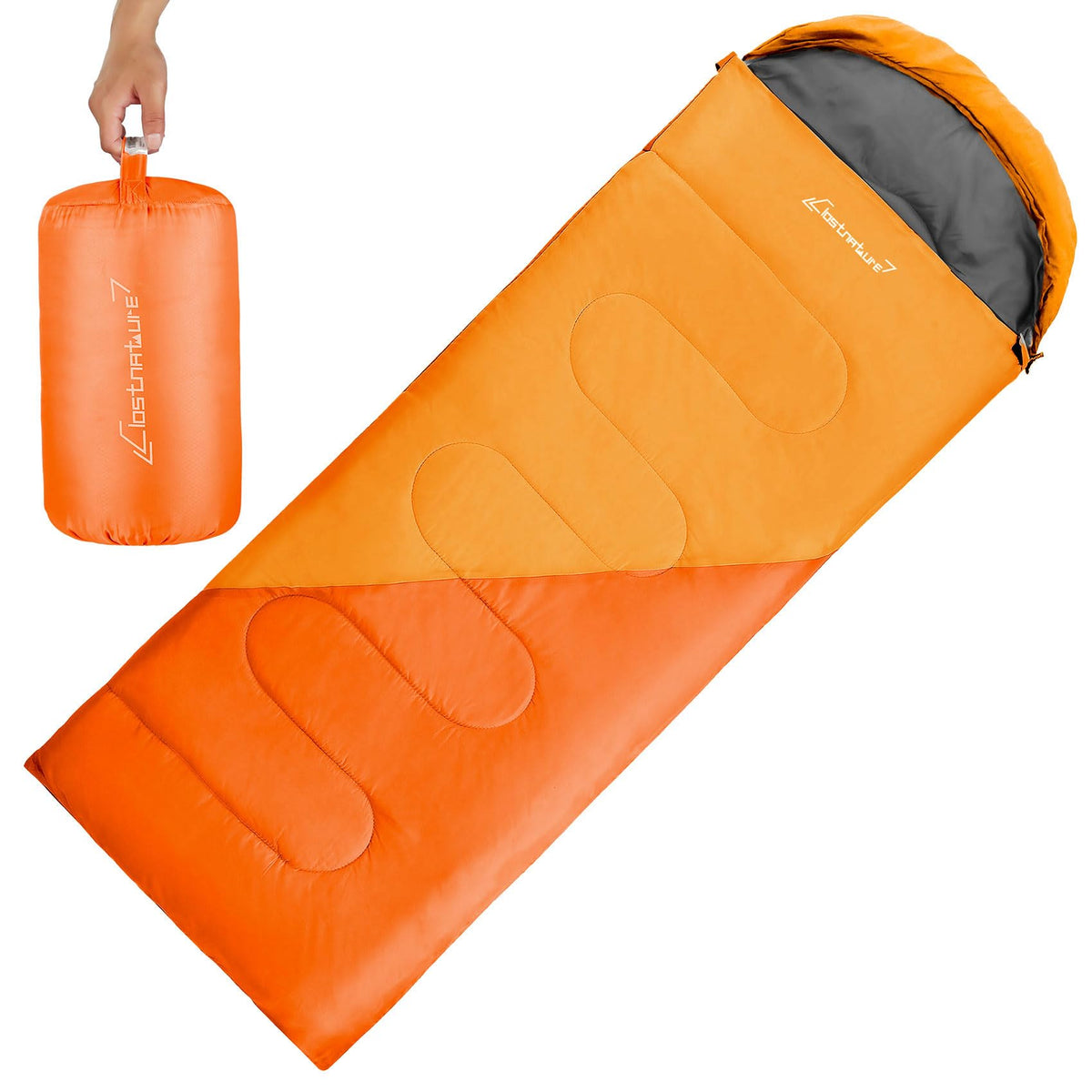 Clostnature Lightweight Camping Sleeping Bag for Adults and Kids(3/4.2LB)