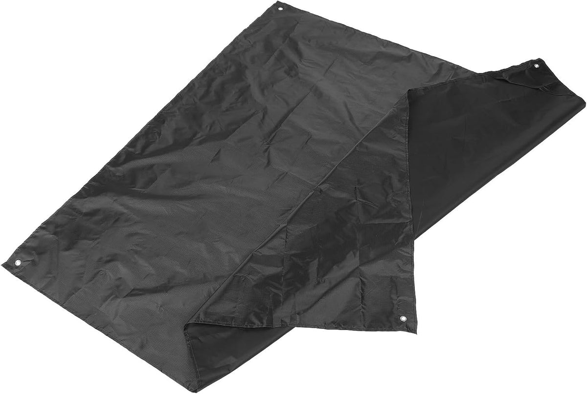 KICHOUSE Waterproof Outdoor Picnic Blanket, Foldable Oxford Fabric Mat for Camping, Beach, and BBQ, Portable Thickened Ground Sheet with Moisture-Proof and Wear-Resistant Features, Black