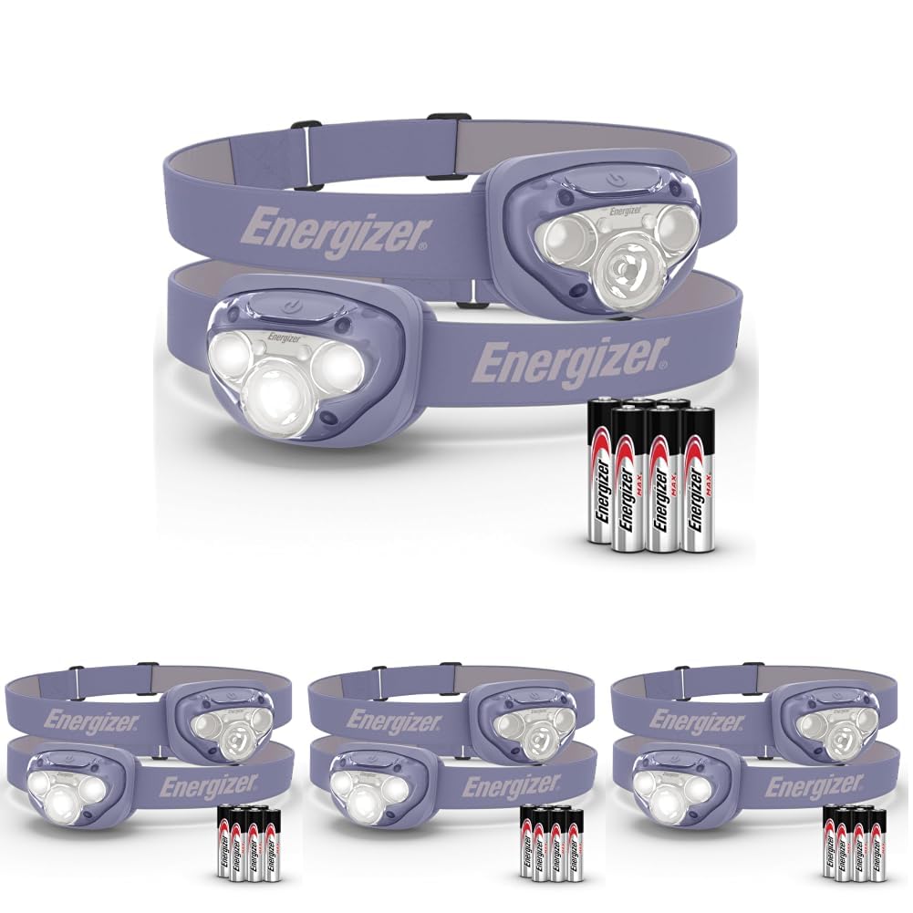 Energizer LED Headlamp PRO (2-Pack), IPX4 Water Resistant Head Light