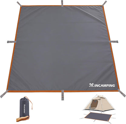 Tent Footprint,71" X 82.6" Waterproof PU 3000mm Camping Tarp - Foldable Picnic Blanket Sandproof Lightweight Ground Sheet Mat for Outdoor,Camping,Hiking,Beach,Tent,Park,Music Festival