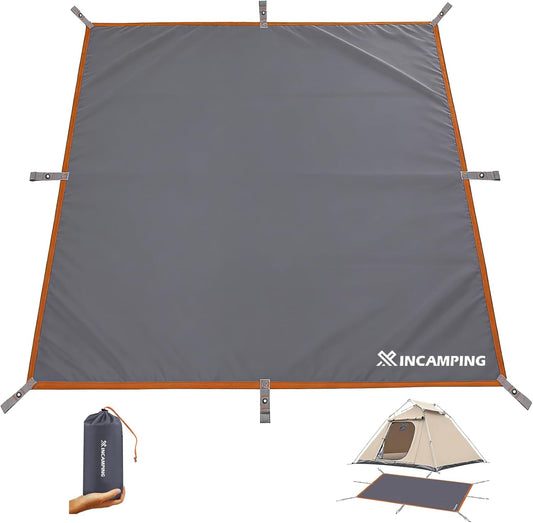 Tent Footprint,71" X 82.6" Waterproof PU 3000mm Camping Tarp - Foldable Picnic Blanket Sandproof Lightweight Ground Sheet Mat for Outdoor,Camping,Hiking,Beach,Tent,Park,Music Festival