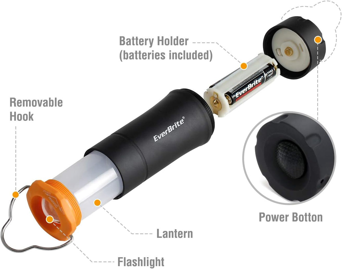 EverBrite 2-in-1 Mini Lantern and Flashlight 2 Pack, Zoomable Lantern