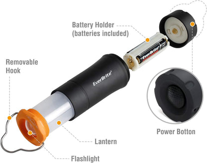EverBrite 2-in-1 Mini Lantern and Flashlight 2 Pack, Zoomable Lantern