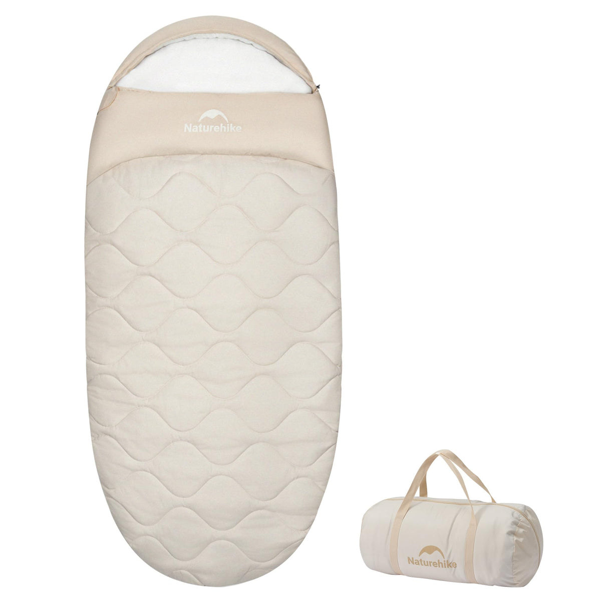 Naturehike XXL Oval Sleeping Bag for Adults with PFAS-Free Fabric