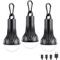 FLY2SKY Rechargeable LED Camping Lights Clip Hook Emergency 3Pcs 1800mAh