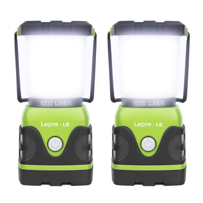 Lepro 1000LM Battery Powered LED Camping Lantern with 4 Light Modes, White