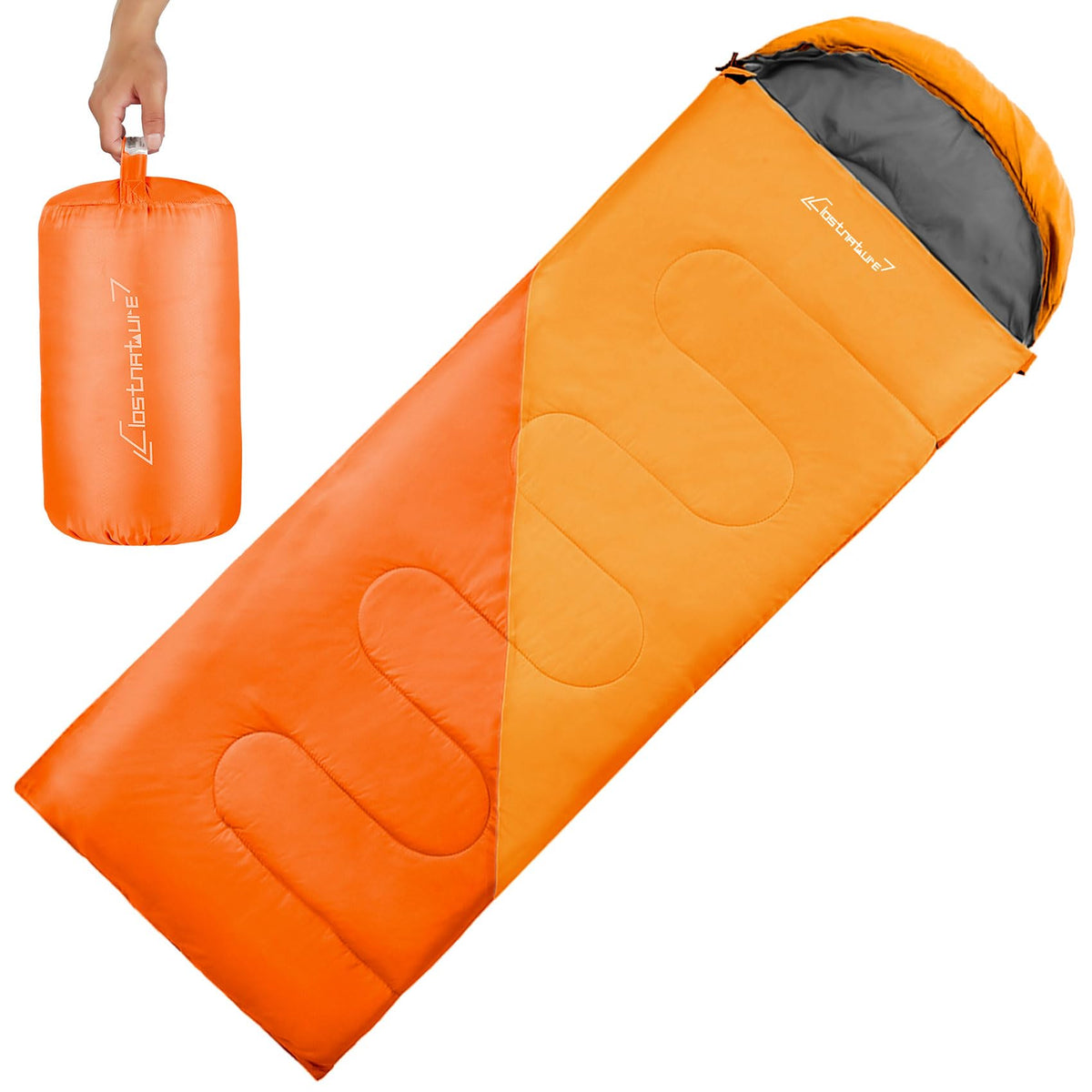 Clostnature Lightweight Camping Sleeping Bag for Adults and Kids(3/4.2Lb)