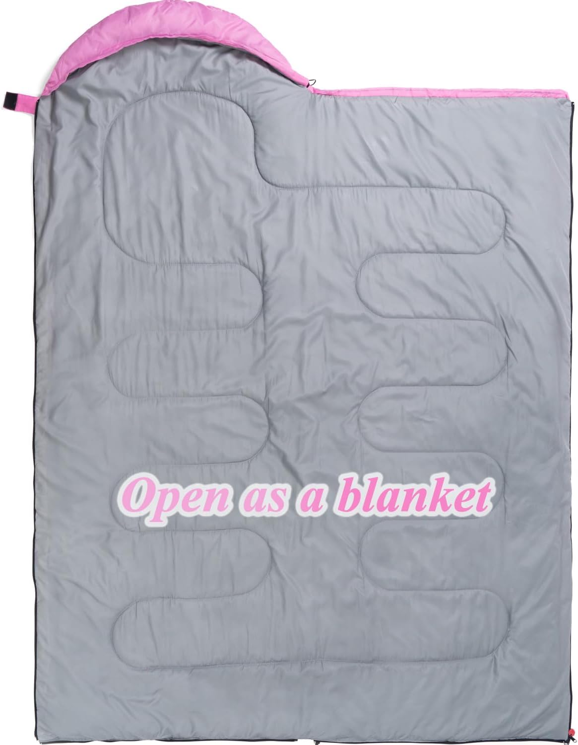 Sleeping Bag - 3 Seasons for Adults Boys Girls Camping Hiking - Warm Cold Weather Lightweight Portable with Compression Bag for Backpacking in Spring, Summer, Fall and Winter