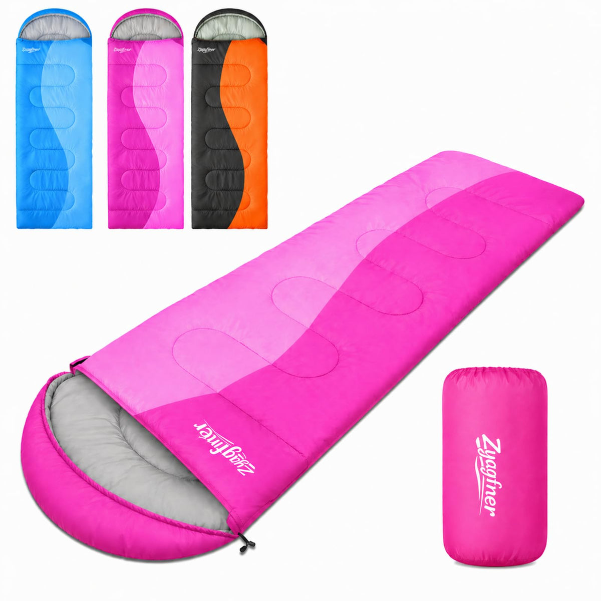 Lightweight Sleeping Bags for Adults, 3-Season Camping Sleeping Bag for Summer & Mild Weather, Waterproof Compact Backpacking Sleeping Bag for Hiking, Travel & Outdoors