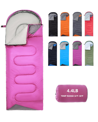 Sleeping Bags for Adults Backpacking Lightweight Waterproof- Cold Weather Sleeping Bag for Girls Boys Mens for Warm Camping Hiking Outdoor Travel Hunting with Compression Bags