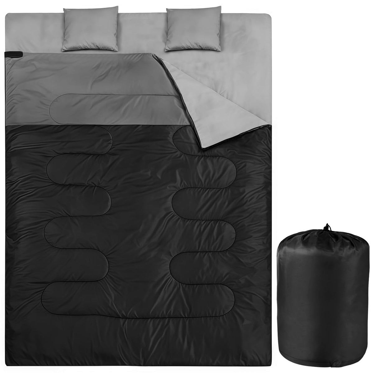 Camping Sleeping Bags for Adults Kids Waterproof Lightweight Sleeping Bag for Cold Weather or Warm Backpacking Hiking Mountaineering Indoor Outdoor Use