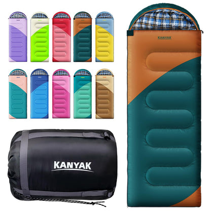 Camping Sleeping Bag for Adults Kids Teens,Waterproof Lightweight