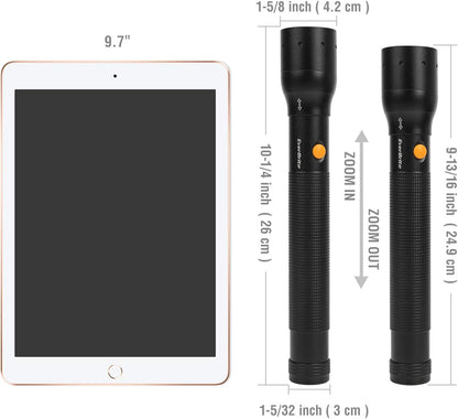 EverBrite Tactical Flashlight, 900 Lumen Zoomable, 3 Light Modes