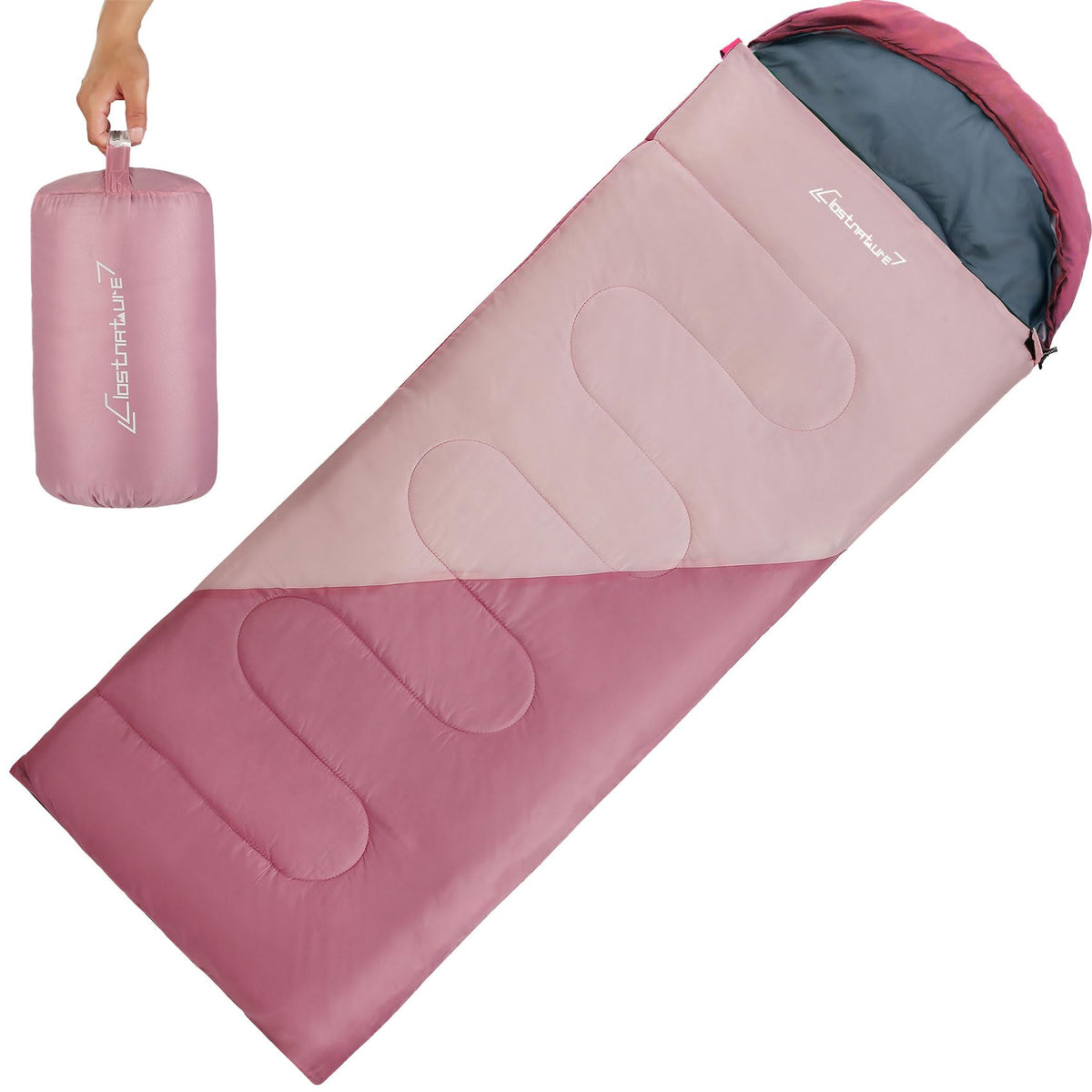 Clostnature Lightweight Camping Sleeping Bag for Adults and Kids(3/4.2LB)