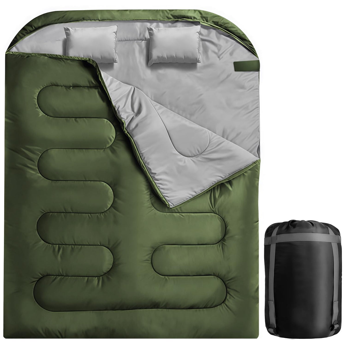 Camping Sleeping Bags for Adults Kids Waterproof Lightweight Sleeping Bag for Cold Weather or Warm Backpacking Hiking Mountaineering Indoor Outdoor Use