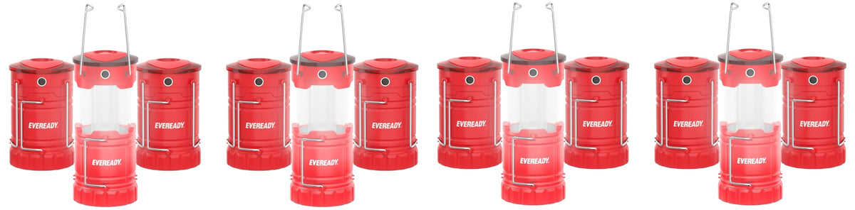 Eveready LED Camping Lantern 360 PRO (3-Pack), Super Bright Tent Lights, IPX4 Water Resistant LED Lanterns for Power Outage Hurricane Preparedness, (Batteries Included)