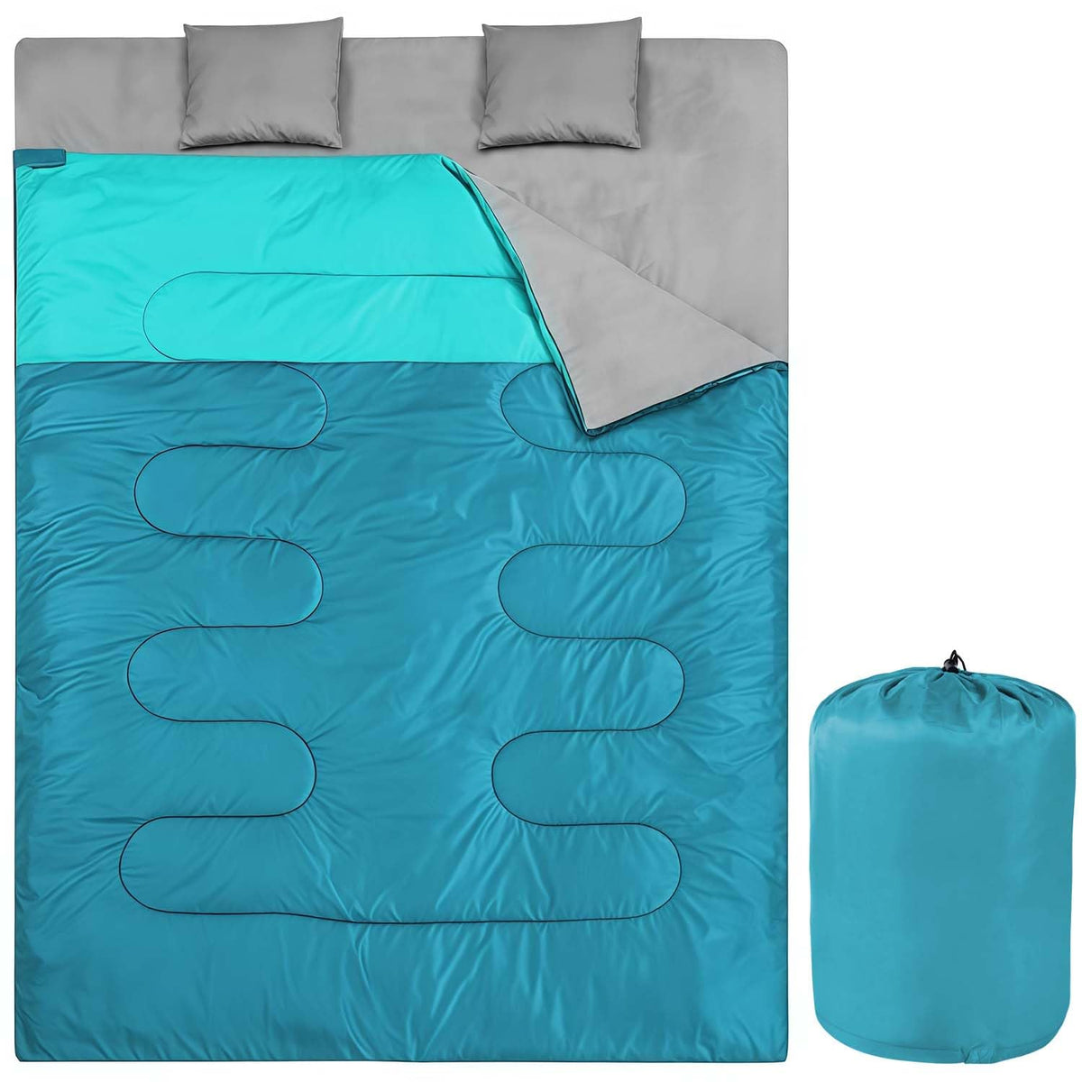 Camping Sleeping Bags for Adults Kids Waterproof Lightweight Sleeping Bag for Cold Weather or Warm Backpacking Hiking Mountaineering Indoor Outdoor Use