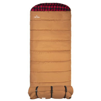 TETON Sports Deer Hunter Sleeping Bag, Warm and Comfortable Camping Sleeping Bag, Teton Tough Canvas Shell for Camping, Hunting, and Cold Weather