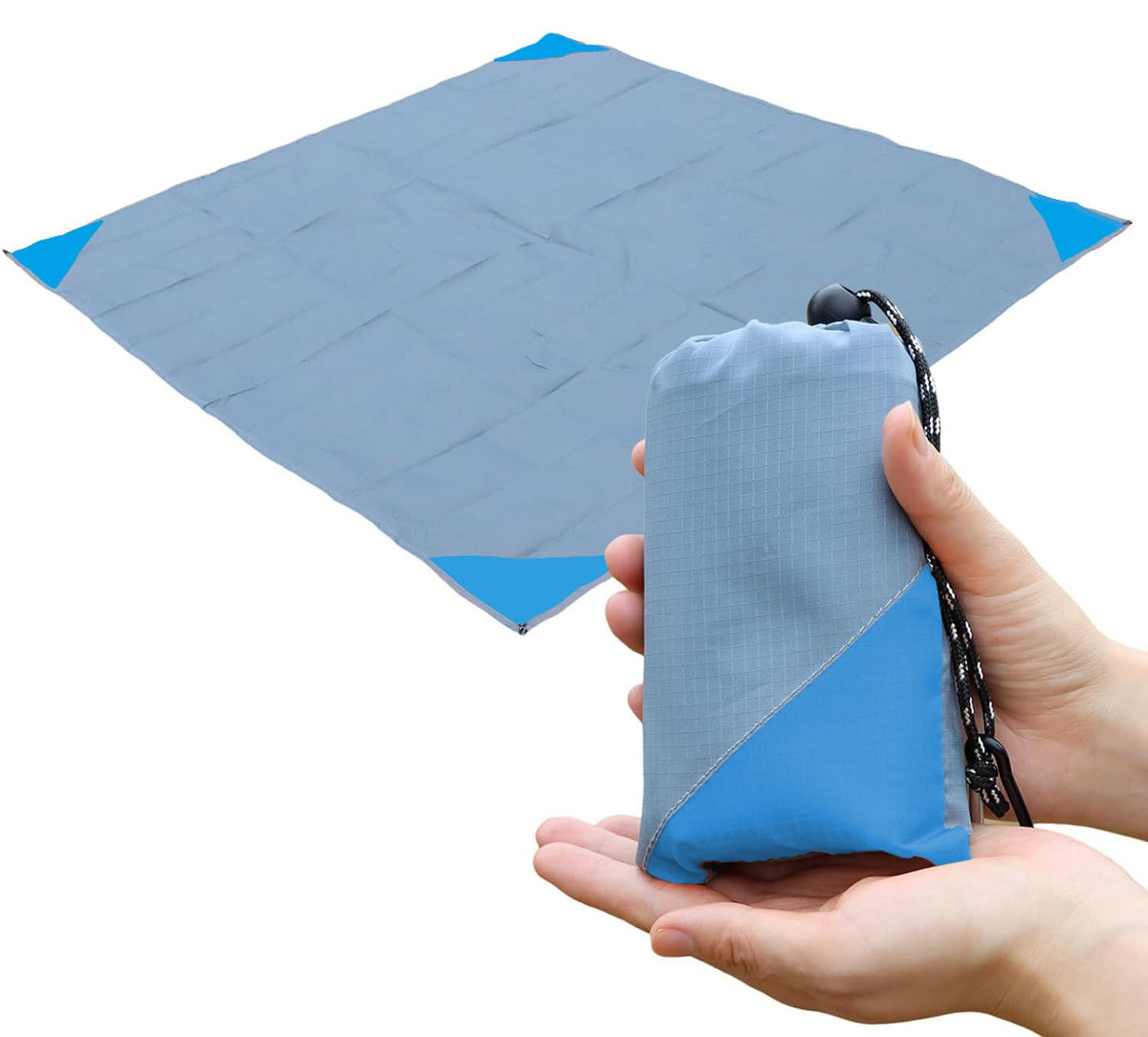 Pocket Picnic Blanket, Compact Lightweight Tarp for Camping
