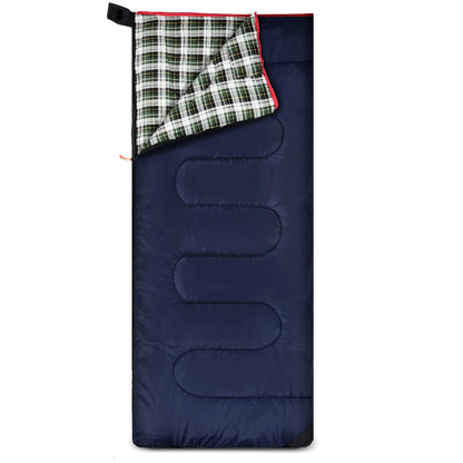 REDCAMP Cotton Flannel Sleeping Bag for Camping Backpacking, Adults Cold Weather Envelope Sleeping Bags with 2/3/4/6lbs Filling