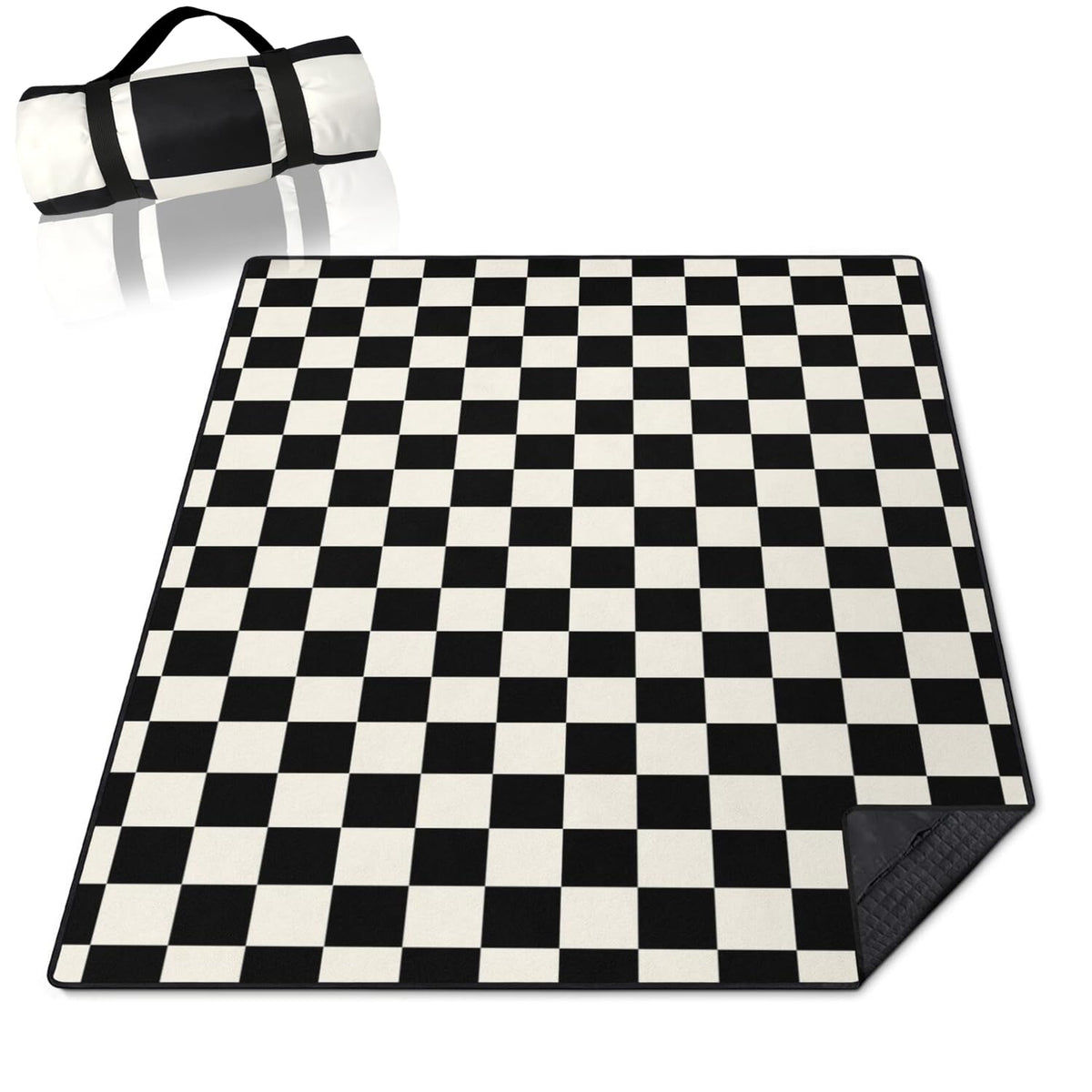 Mushroom Picnic Blankets Waterproof Foldable,60’‘x80'' Portable Dual Layers Outdoor Travel Camping Backpacking Hiking Beach Blanket Mat for Grass Padded Lawn Park Beach,Picnic Accessories