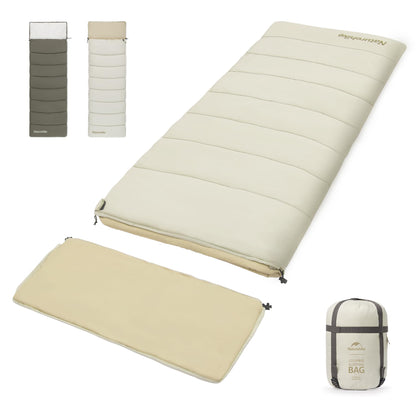 Naturehike Camping Sleeping Bag for Adults, 36/54℉, Spliceable Double Sleeping Bag 3 Seasons, Lightweight Waterproof Sleep Bags for Cold&Warm Weather