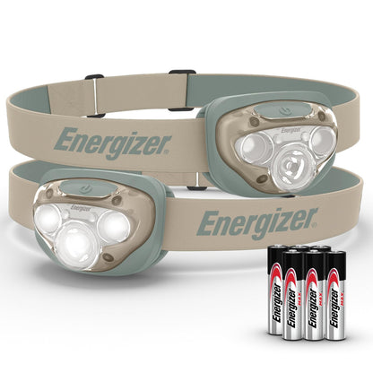Energizer LED Headlamp PRO (2-Pack), IPX4 Water Resistant Head Light