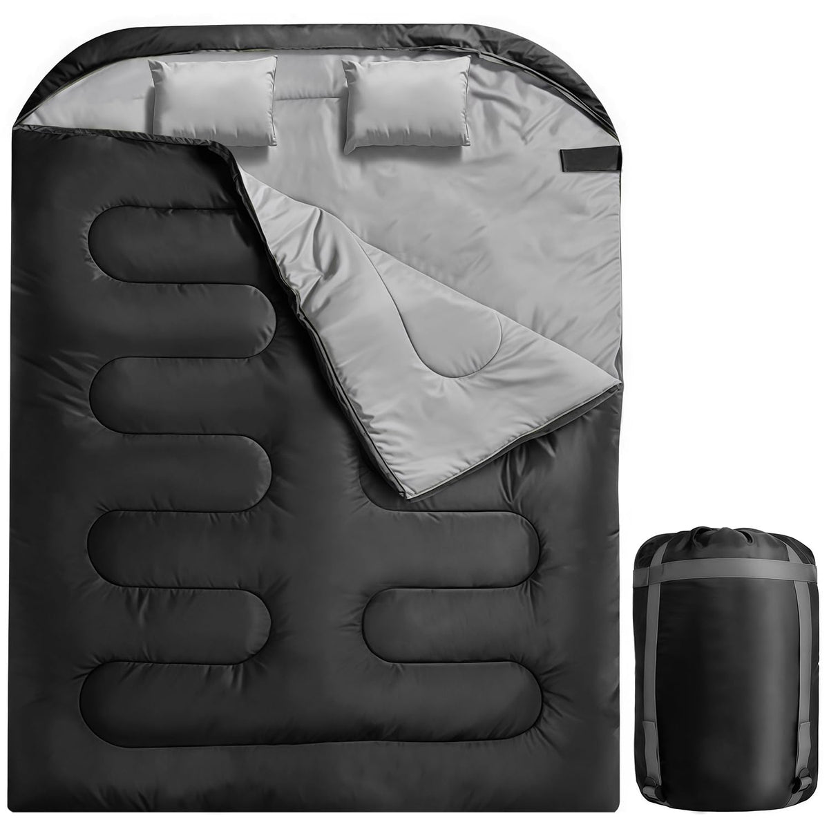 Camping Sleeping Bags for Adults Kids Waterproof Lightweight Sleeping Bag for Cold Weather or Warm Backpacking Hiking Mountaineering Indoor Outdoor Use