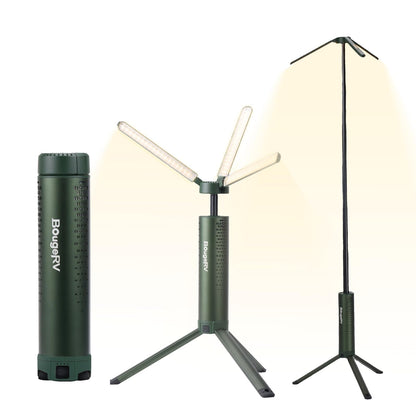 BougeRV Telescopic Camping Light T1, 15600mAh Rechargeable Lantern, Black