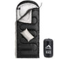 MEREZA 0 Degree Winter Sleeping Bag for Adults Kids with Pillow, Cold Weather Sleeping Bag for 4 Season Camping Hiking Backpacking Sleeping Bags for Big and Tall